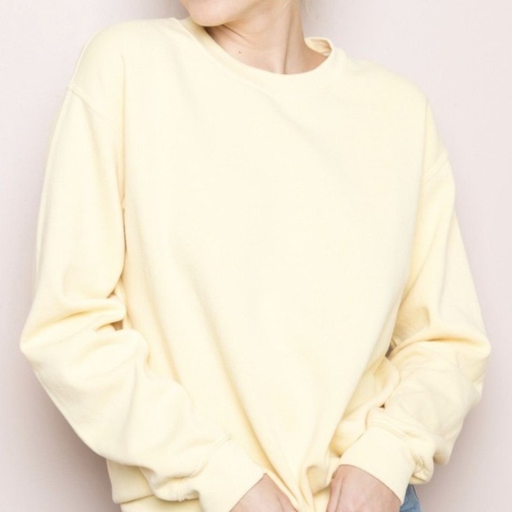 Brandy Melville Yellow Erica Sweatshirt